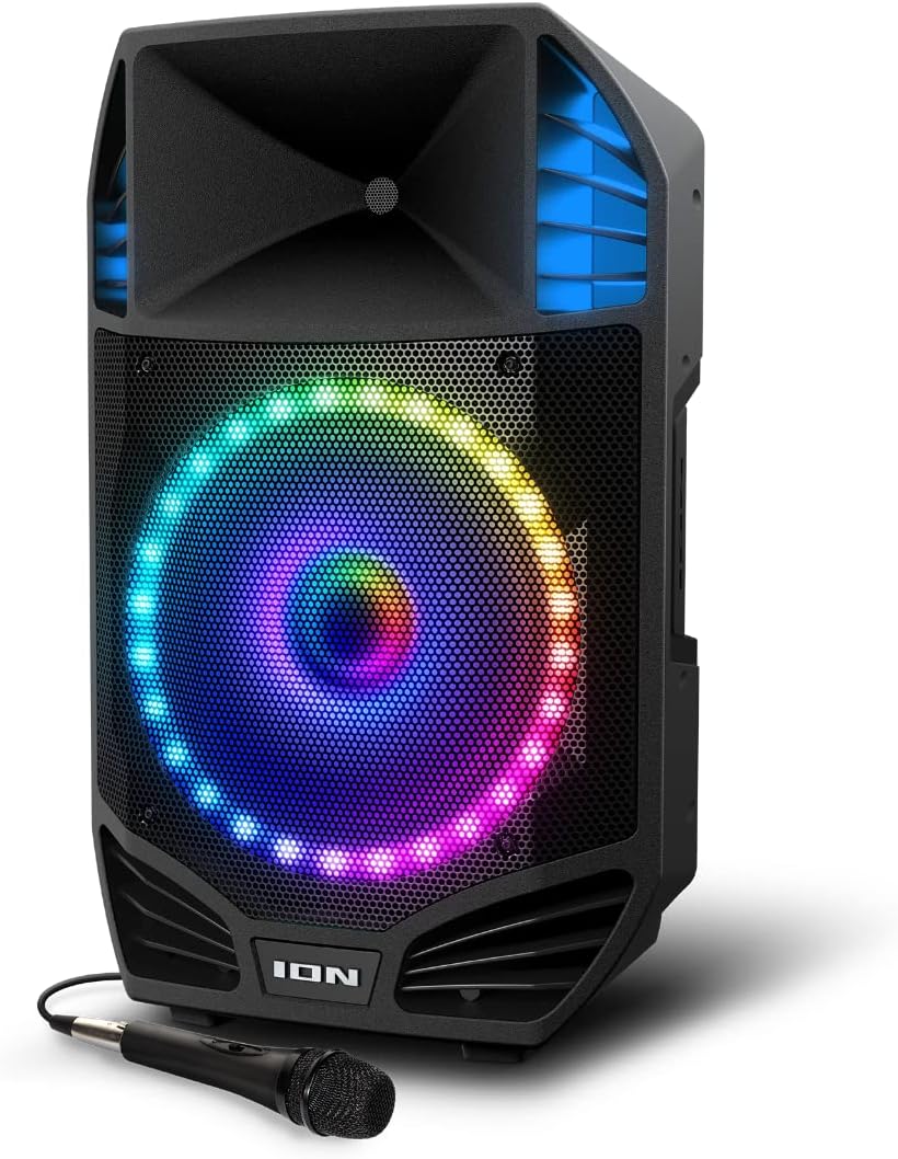 ION Total PA Prime High Power Bluetooth Speaker System - Portable Wireless Speaker for Outdoor Parties, Home Theater, and Live Performances