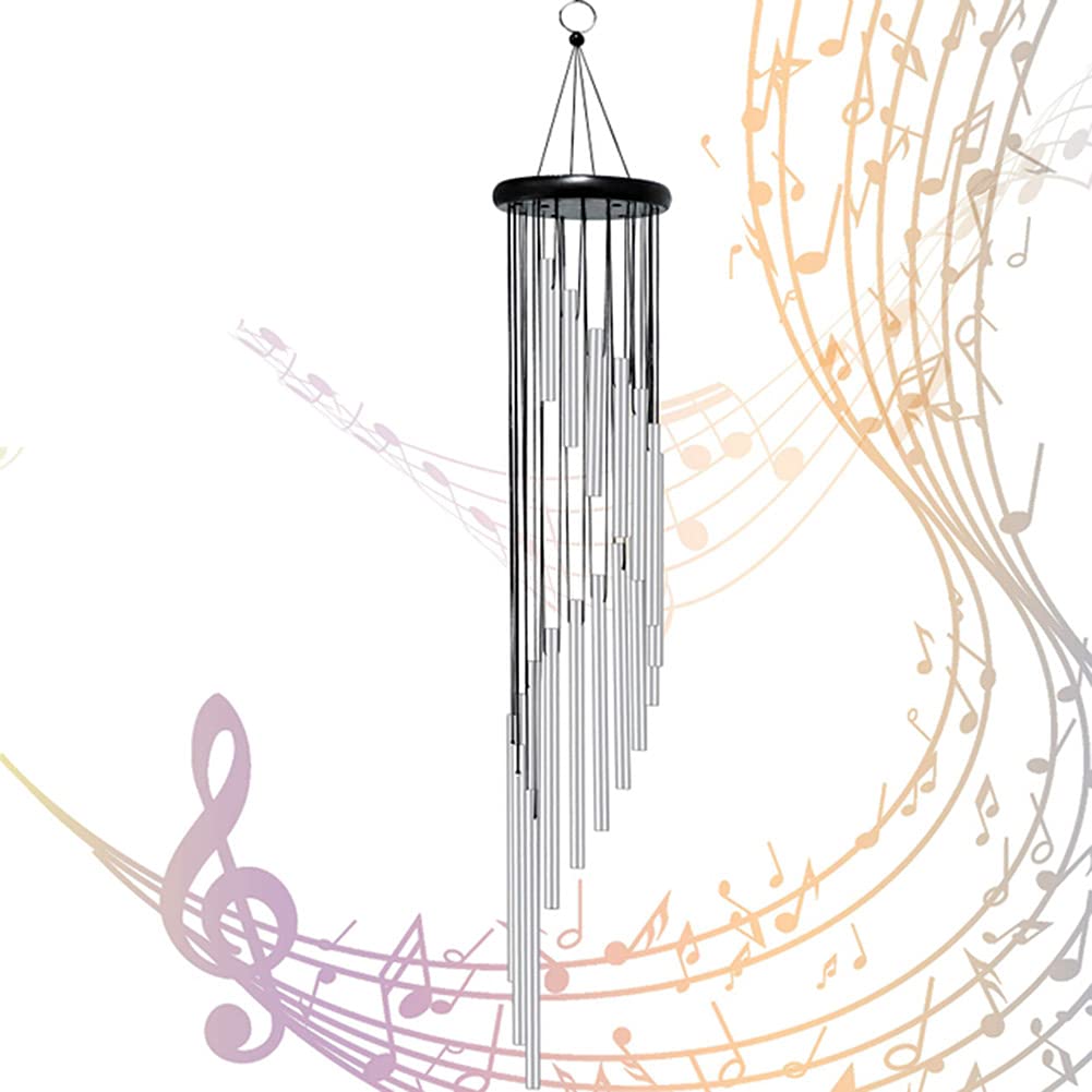 36 Inch Large Outdoor Wind Chimes - Memorial Garden Chimes with 18 Aluminum Alloy Tubes for Patio, Yard & Backyard Decor | Perfect for Relaxing Sounds in Outdoor Spaces