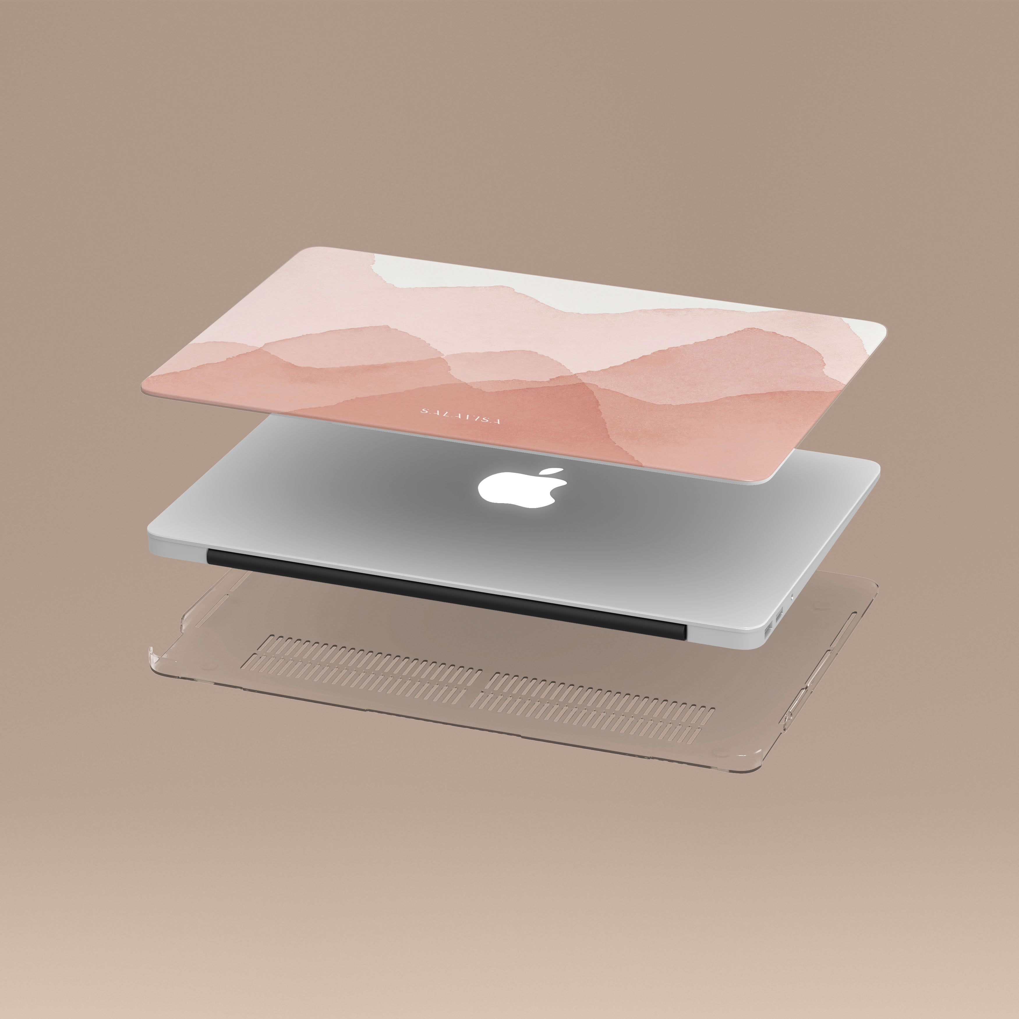 Pink Waves MacBook Case - Protective Cover for MacBook Air & Pro 13/15 Inch - Stylish & Durable Laptop Shell - Perfect for Work, Travel & School
