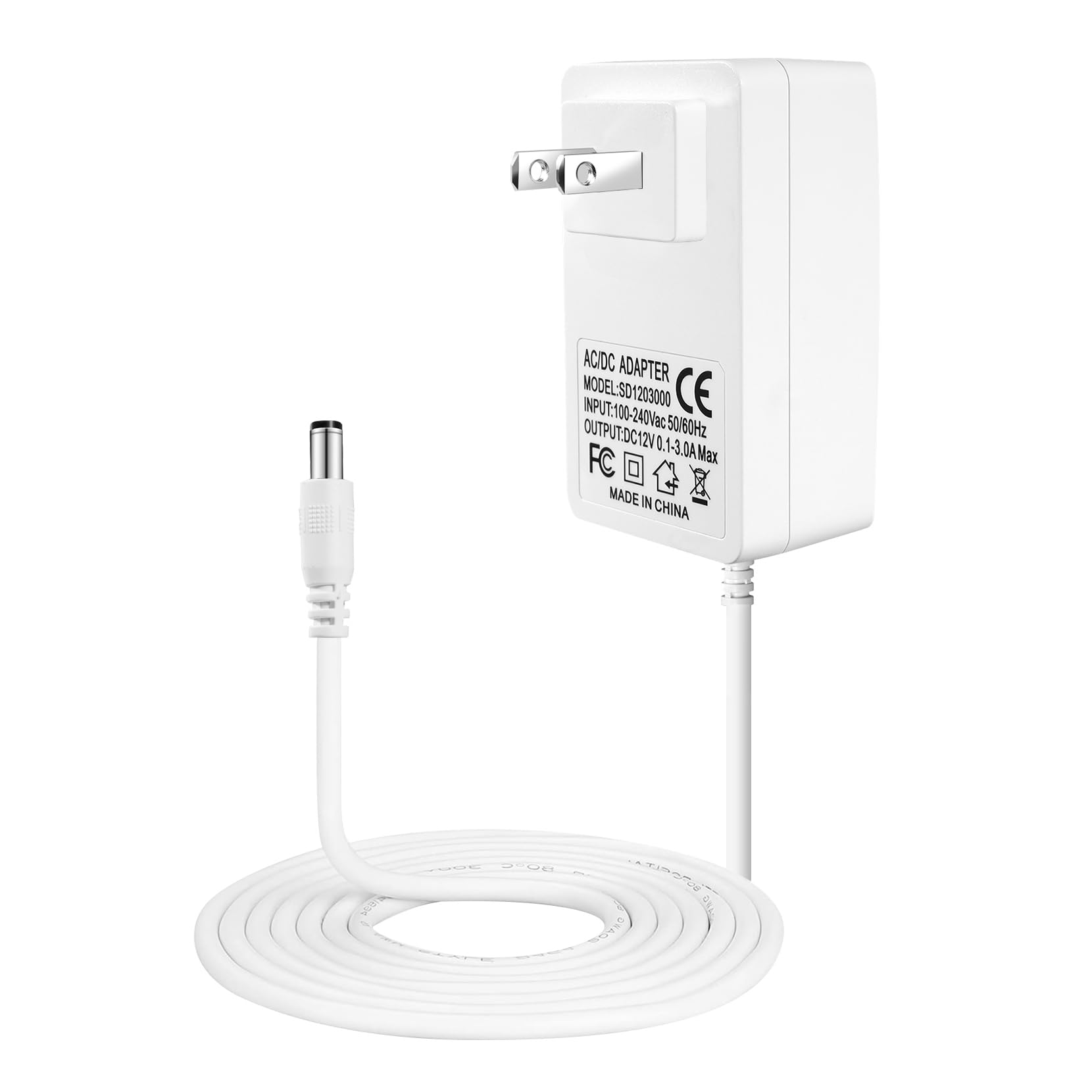 6ft Power Cord Replacement for 4moms mamaRoo 4 & RockaRoo Baby Swing - 12V 3A AC Adapter Charger Plug for mamaroo 2015 Infant Seat Bouncer - Perfect for Home, Nursery & Travel Use