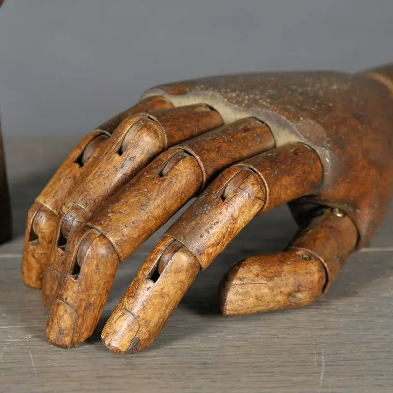 Articulated Wooden Hand Model - Realistic Movable Joints for Artists, Medical Students & Collectors - Perfect for Anatomy Study, Art Reference & Display Decor