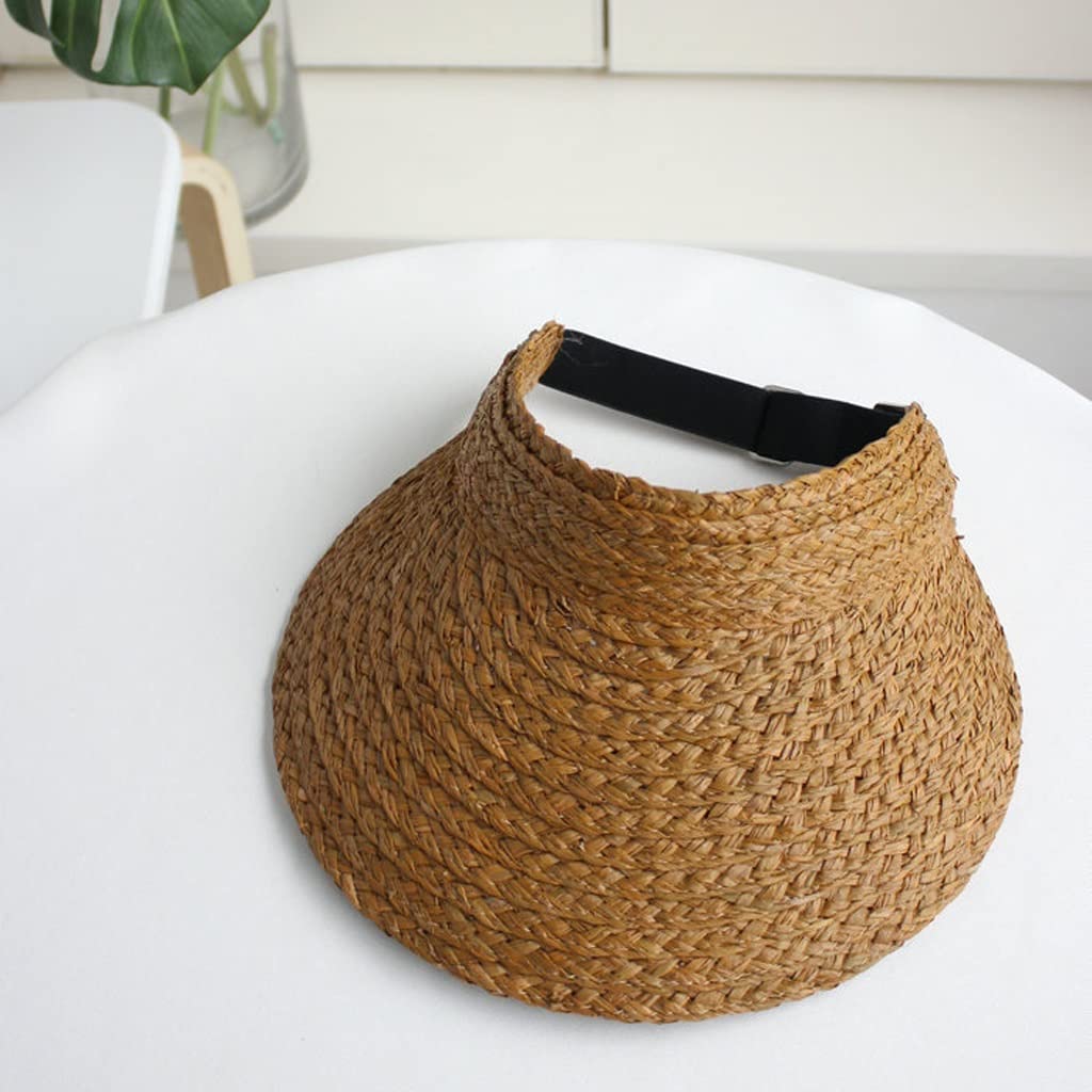 **Men's Wide Brim Straw Sun Hat - UPF UV Protection Raffia Foldable Summer Hat for Outdoor Travel, Beach, Gardening (Color: C, Size: 56-58cm)**