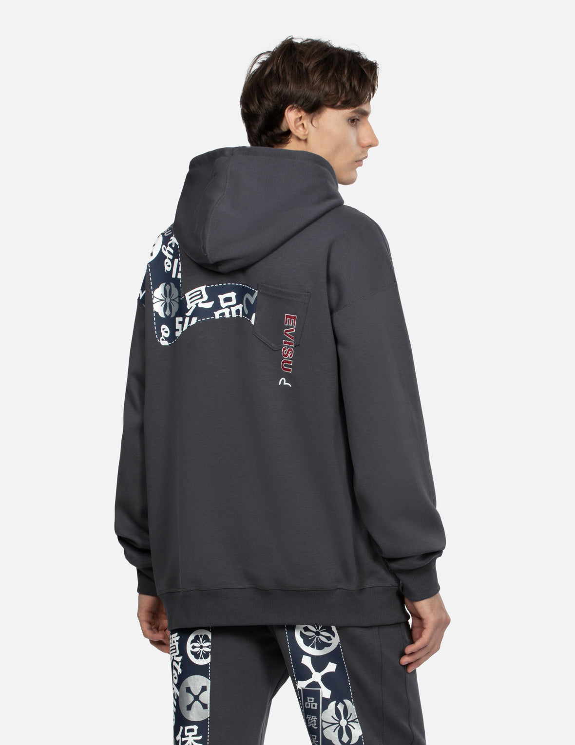 Seagull Print & Logo Embroidered Oversized Hoodie for Men & Women - Cozy Casual Wear for Street Style & Outdoor Activities