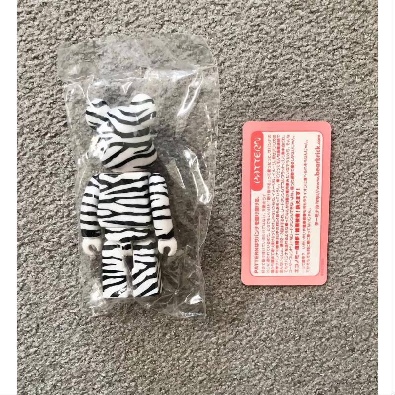 Bearbrick Series 27 PATTERN Zebra 100% Collectible Vinyl Art Toy - Perfect for Display, Gifts & Anime Fans Collection