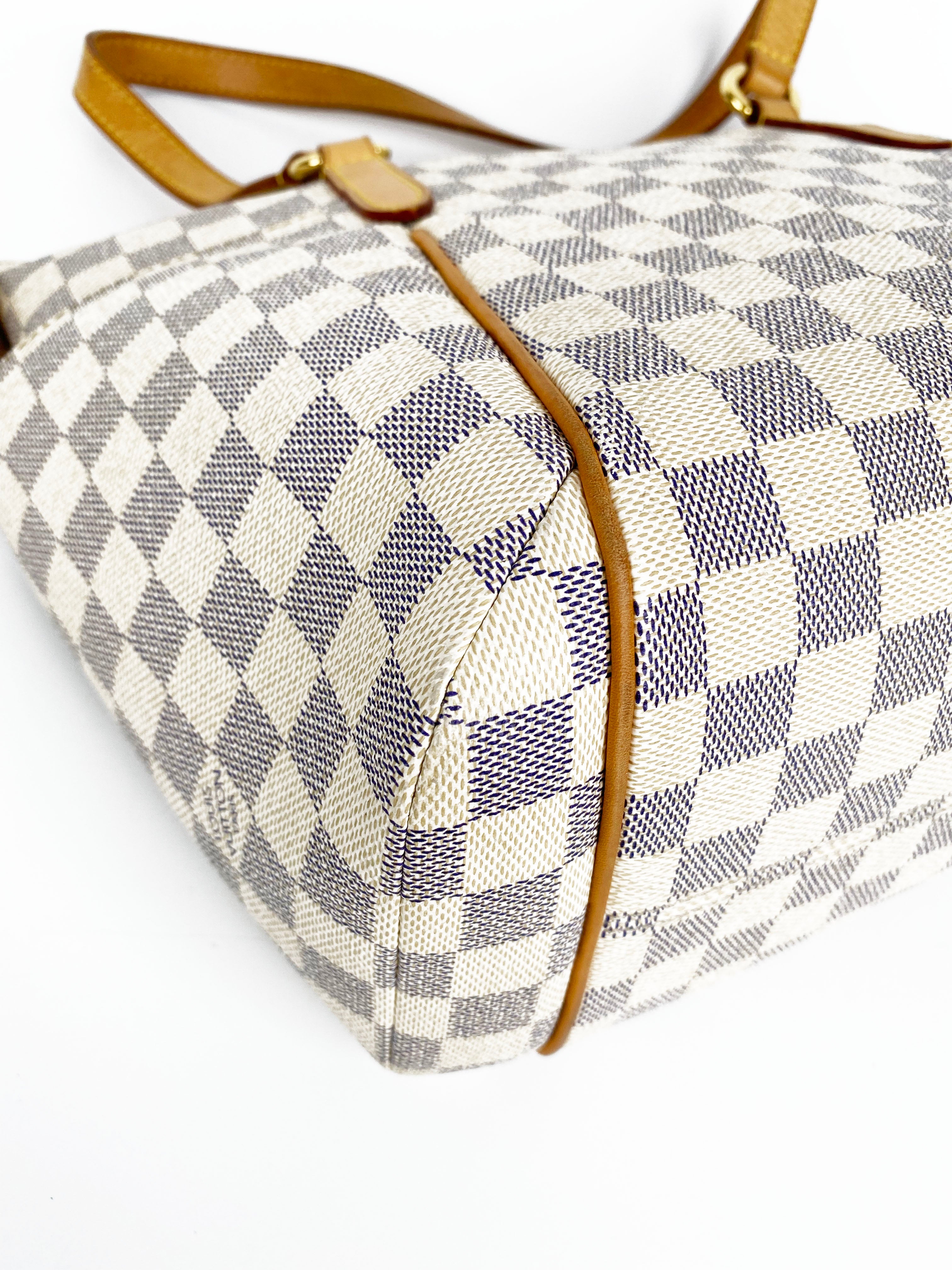 Louis Vuitton Damier Azur Totally PM Handbag - Luxury Designer Shoulder Bag for Women, Perfect for Work, Travel & Everyday Use