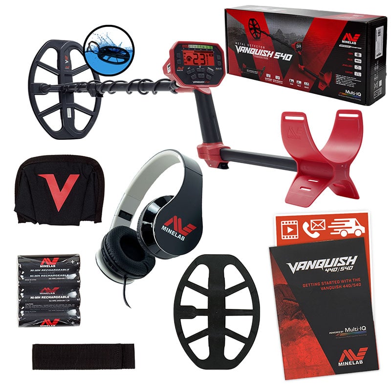 Minelab VANQUISH 540 Metal Detector - Open Box - Professional Metal Detecting for Treasure Hunting, Beach, Gold & Coin Searching