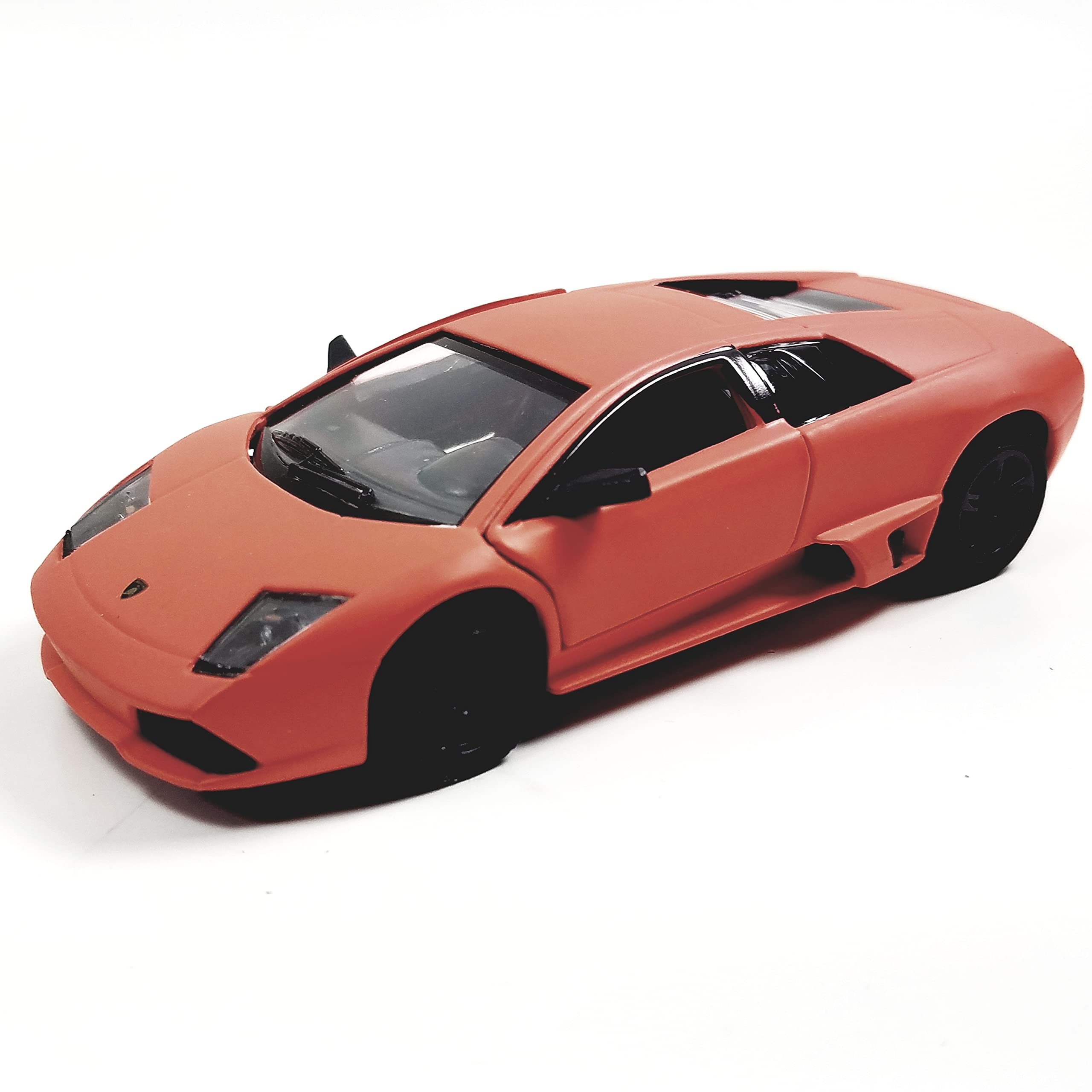 Kinsmart 1/36 Scale Diecast Lamborghini Murcielago LP-640 Model Car - Salamander Orange Matte Finish | Collectible Toy Car for Display, Gifts & Racing Enthusiasts | Perfect for Home Decor, Office Display & Car Collections