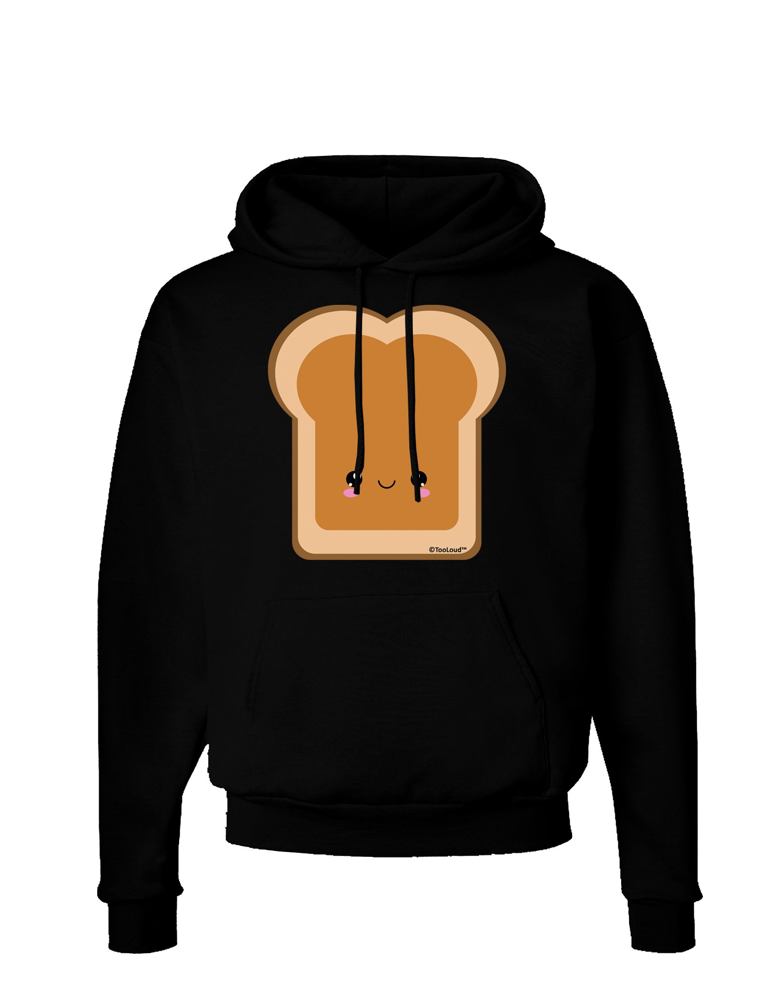 TooLoud PB&J Peanut Butter Dark Hoodie - Matching Couple Hooded Sweatshirt with Pockets | Cute Pullover for Date Nights & Casual Outings