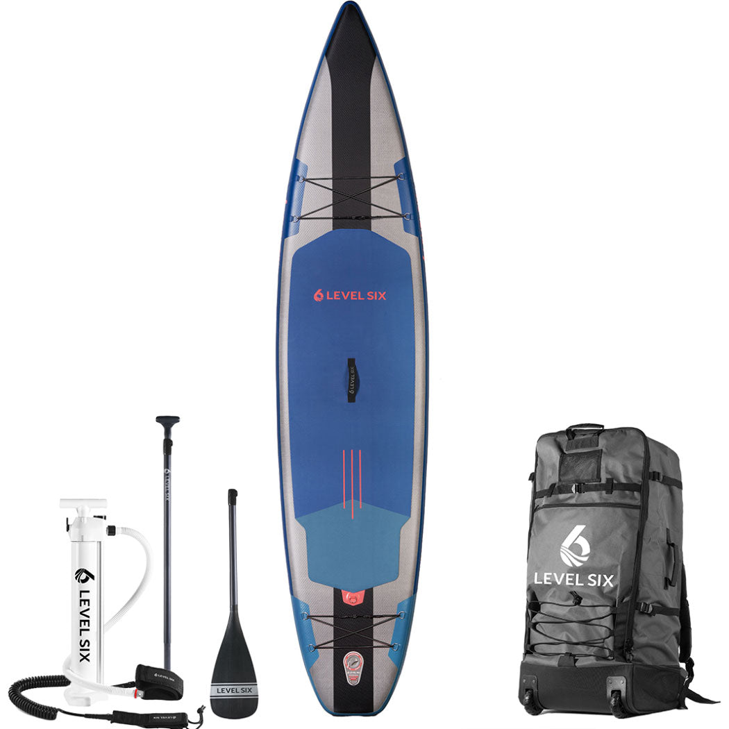 **Level Six Twelve Six Carbon Inflatable Stand Up Paddle Board (SUP) Package - Lightweight & Durable for Lakes, Rivers & Ocean Paddling**
