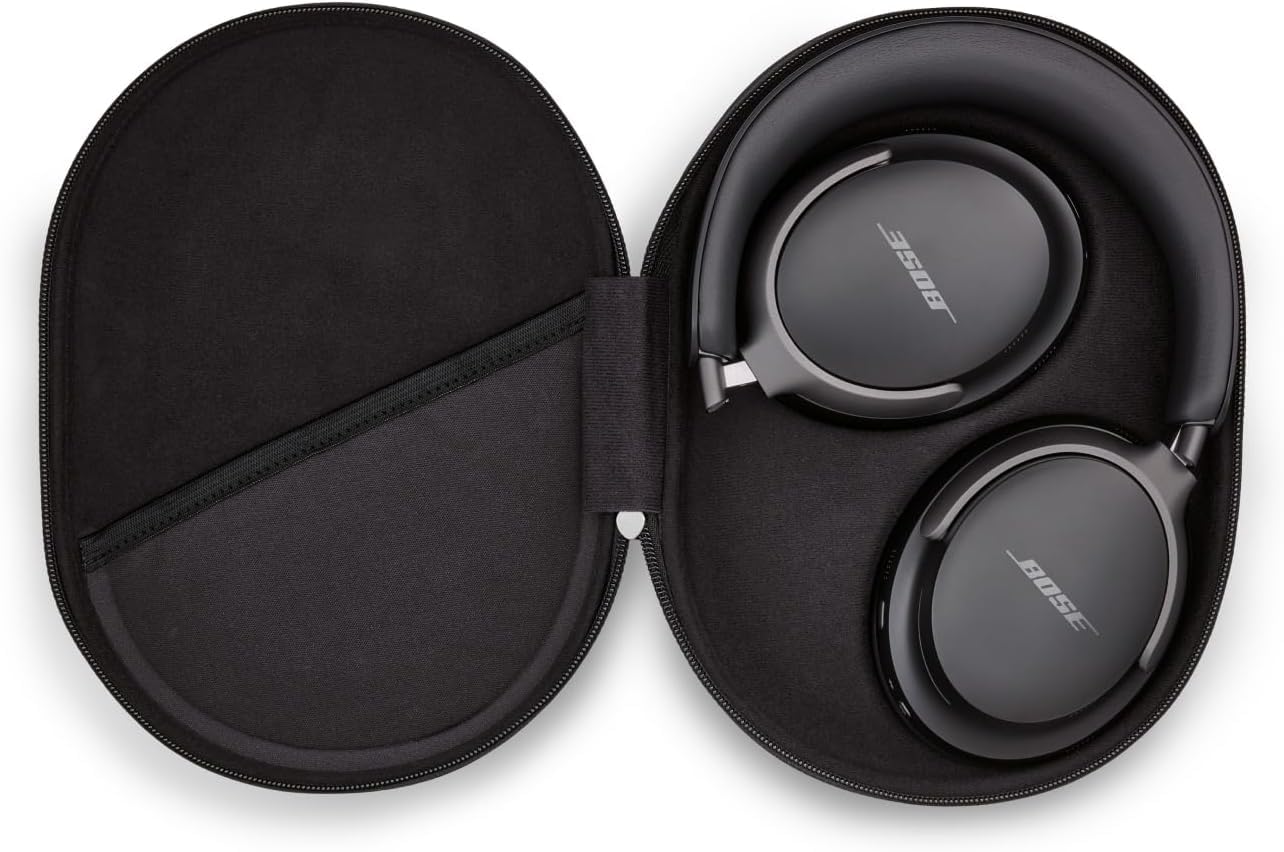 Bose QuietComfort Ultra Wireless Bluetooth Headphones with Spatial Audio & Active Noise Cancelling - Over-Ear Headset with Built-in Mic, 24-Hour Battery Life (Black) - Perfect for Travel, Work & Music Lovers
