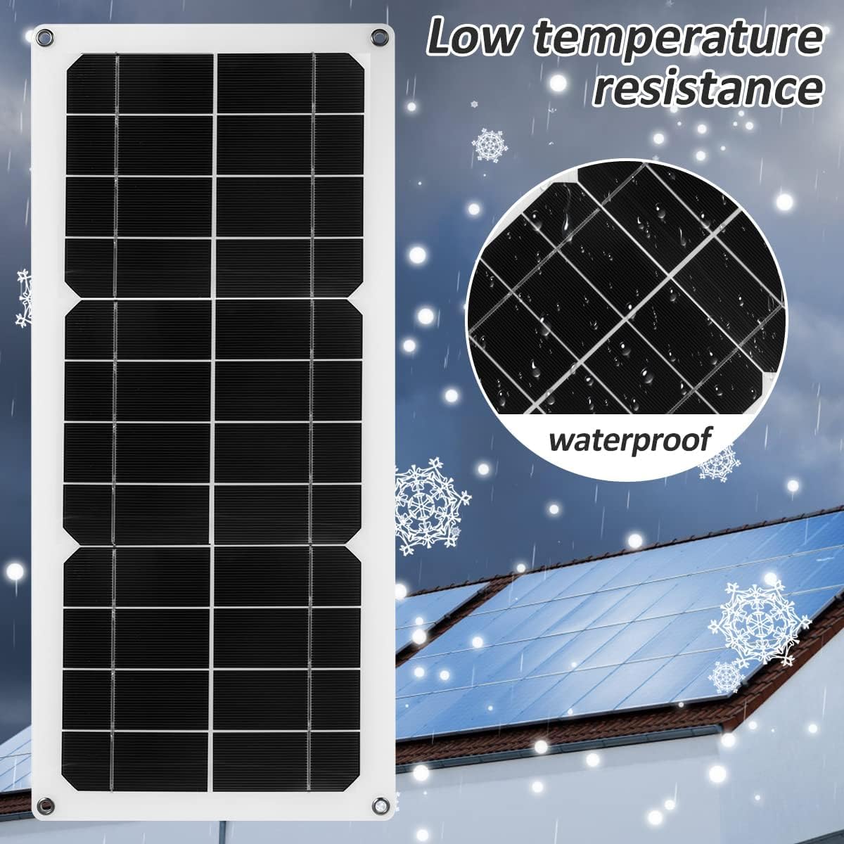 30W Solar Panel Kit - 12V Waterproof Portable Solar Charger with USB Port for RV, Car, Boat, Trailer, Home & Camping | Perfect for Outdoor Adventures, Emergency Power & Off-Grid Living