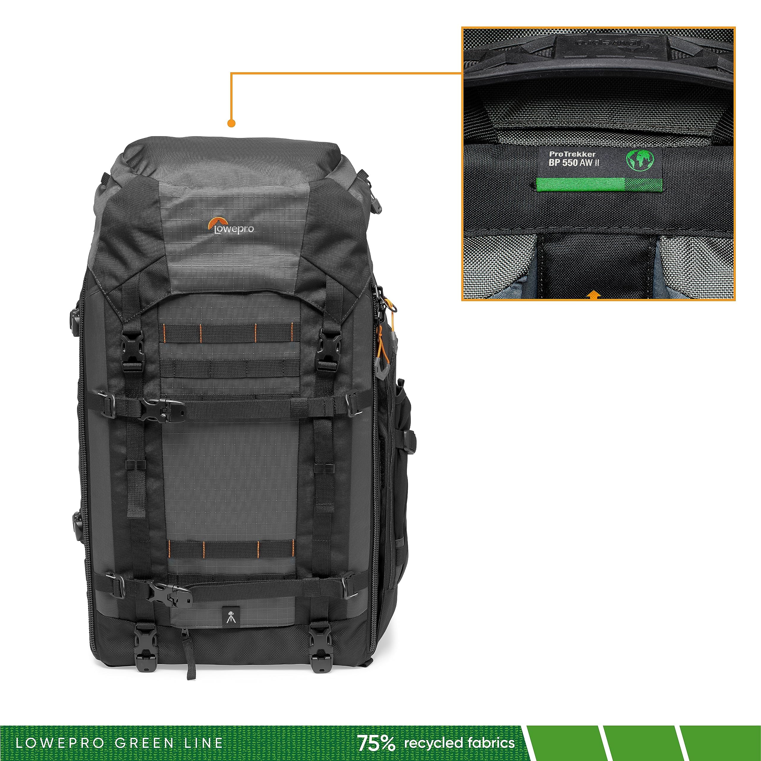 Lowepro Pro Trekker Waterproof DSLR Camera Backpack - Durable Outdoor Photography Bag for Hiking & Travel - Fits Laptop, Lenses & Accessories