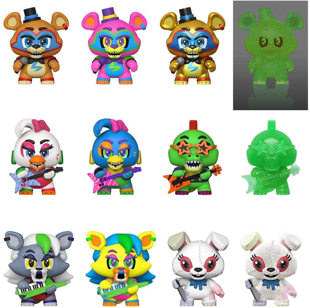 Funko Five Nights at Freddy's Security Breach Mystery Mini Blind Box - Case of 12 Collectible Figures - Perfect for Gaming Fans, Birthday Gifts & Display Collections