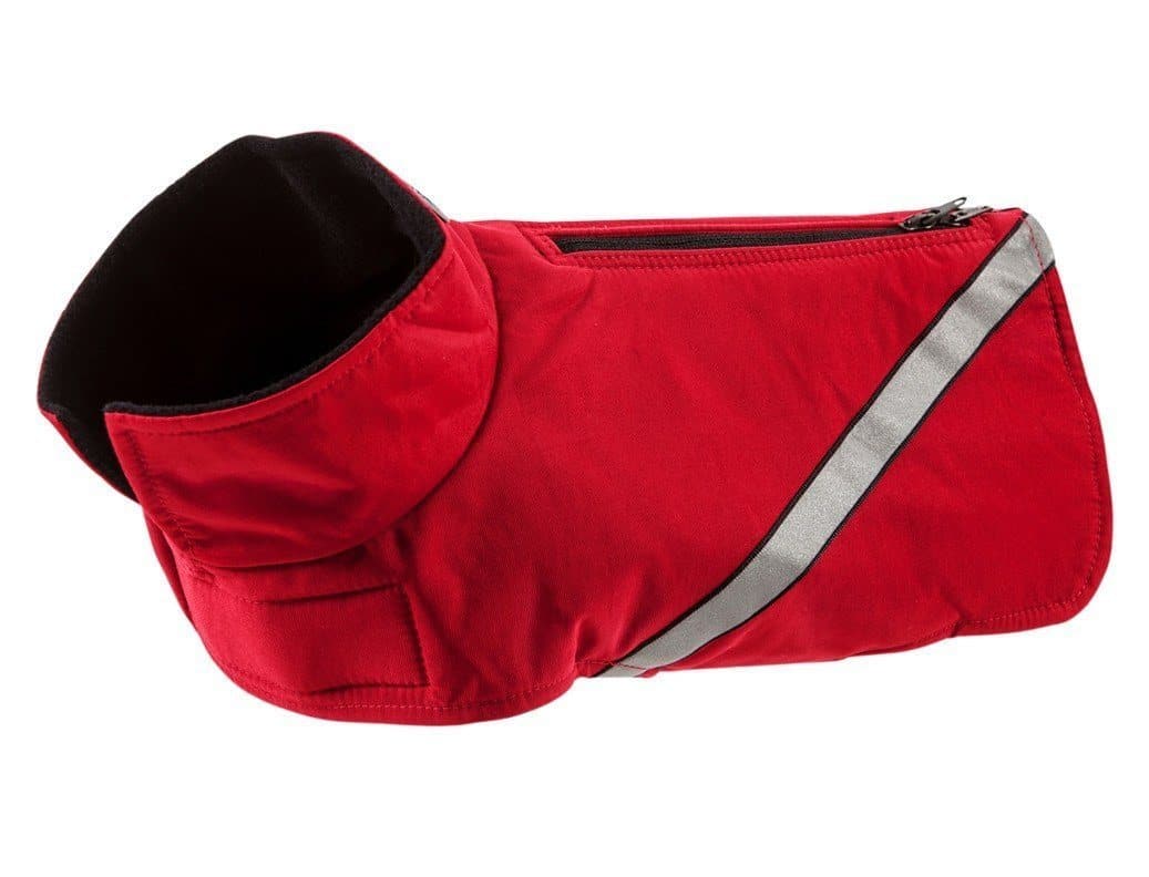 RC Pets Red Dog Jacket for Bulldogs & Pugs - Wide Chest Pet Coat for Cold Weather - Perfect for Winter Walks & Outdoor Adventures