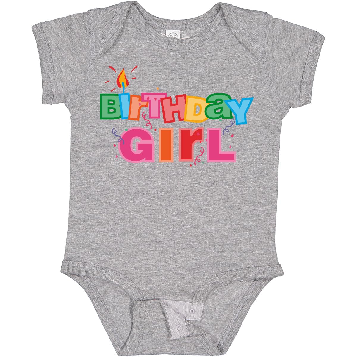 Inktastic Birthday Girl Letters Baby Bodysuit - Cute Outfit for Baby's First Birthday Party & Photo Shoots