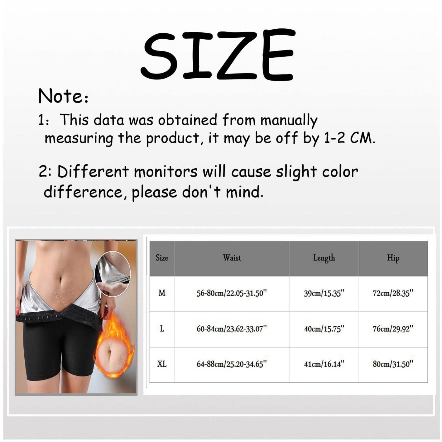 Thermo Sauna Sweat Shorts for Women - High Waist Tummy Control Workout Capris & Hip Lift Leggings - Hot Body Shaper for Weight Loss - Perfect for Gym, Yoga & Home Sauna Sessions