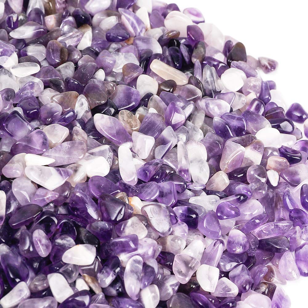 Crushed Gemstone Chips for Jewelry Making, DIY Crafts, and Home Decor - Natural Tumbled Stone Chips for Beading, Vase Fillers, and Decorative Accents