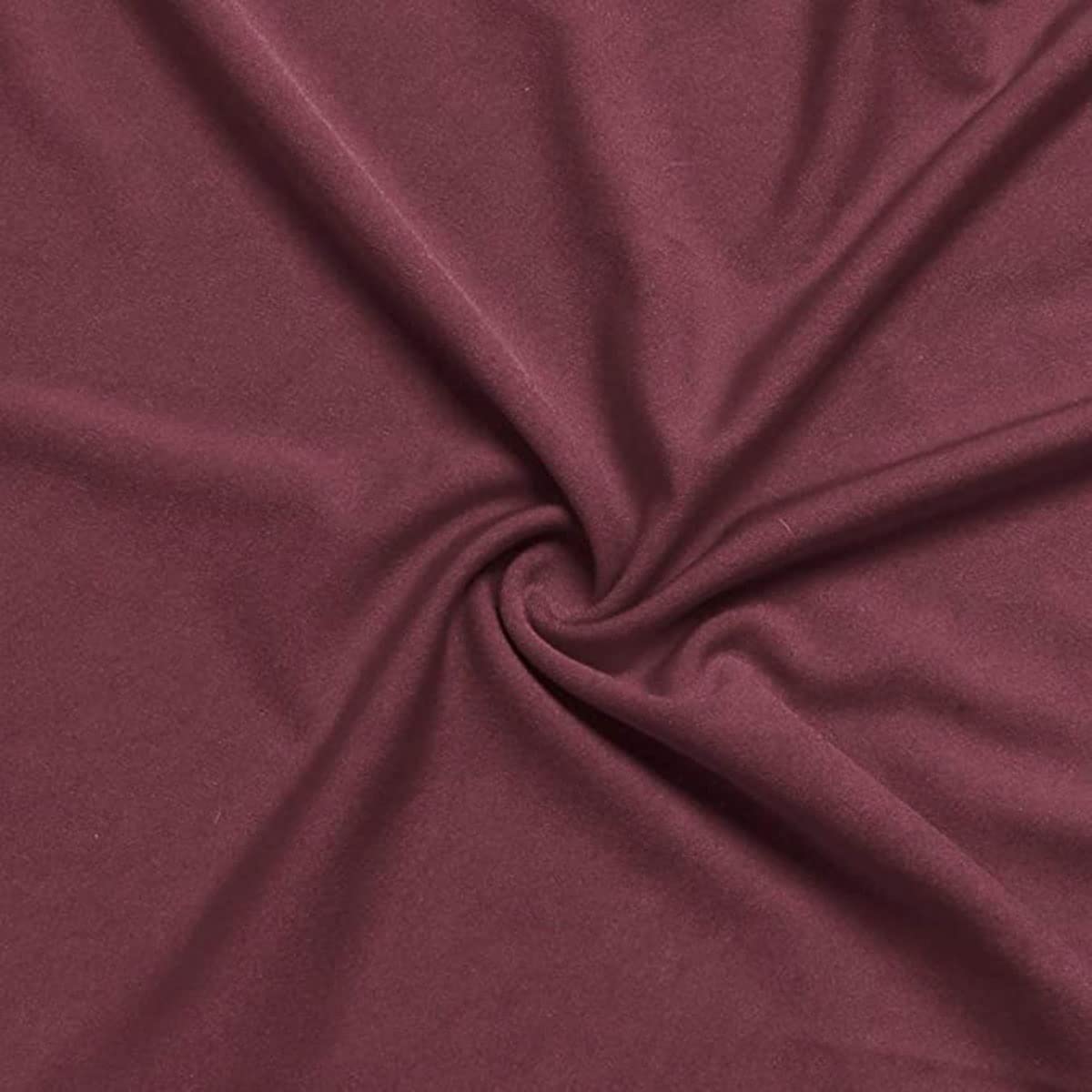 Split Rotating Desk Chair Seat Slipcover - Removable Stretch Office Chair Cover - Polyester Elastic Computer Chair Protector for Swivel & Armrest Chairs (Wine Red) - Perfect for Home Office, Gaming & Workspace Comfort