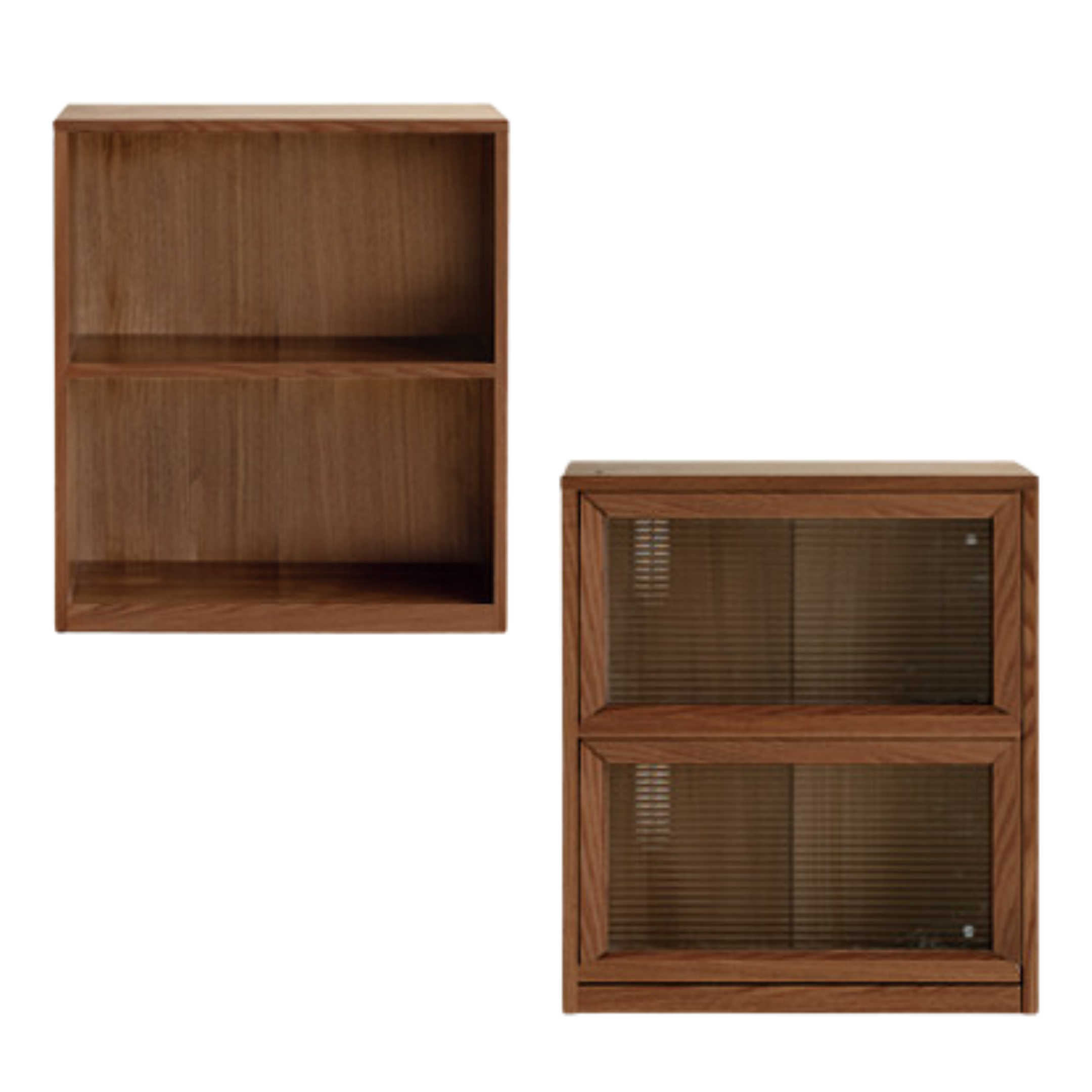 Solid Black Walnut & Ash Wood Bookcase Shelf - Rustic Floor Standing Bookshelf for Living Room, Home Office & Library Storage