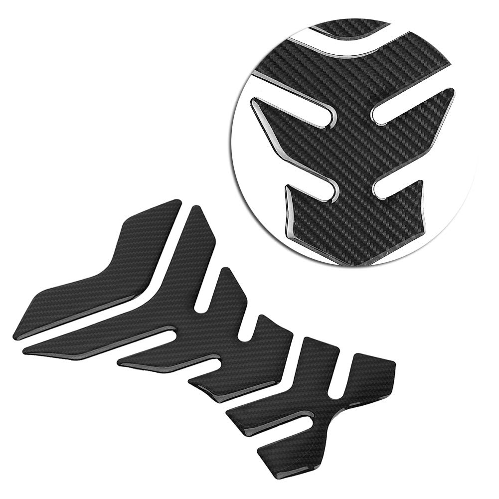 Carbon Fiber Motorcycle Gas Tank Pad Protector Sticker - Universal Fit for All Bikes, Non-Slip Grip & Scratch Protection - Perfect for Cruisers, Sport Bikes & Touring Motorcycles