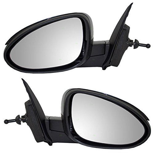 12-20 Chevy Sonic Hatchback & Sedan Manual Door Mirrors with Remote Lever Set - Pair Replacement for Easy Parking & Blind Spot Visibility