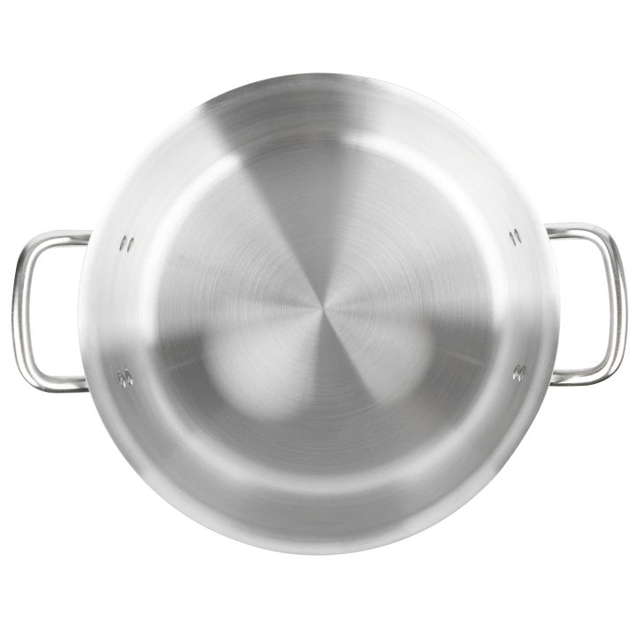 Vollrath Tribute 3-Ply 10 QT Stainless Steel Braiser Pan - Professional Cookware for Searing, Braising & Roasting - Perfect for Home Chefs & Restaurant Use