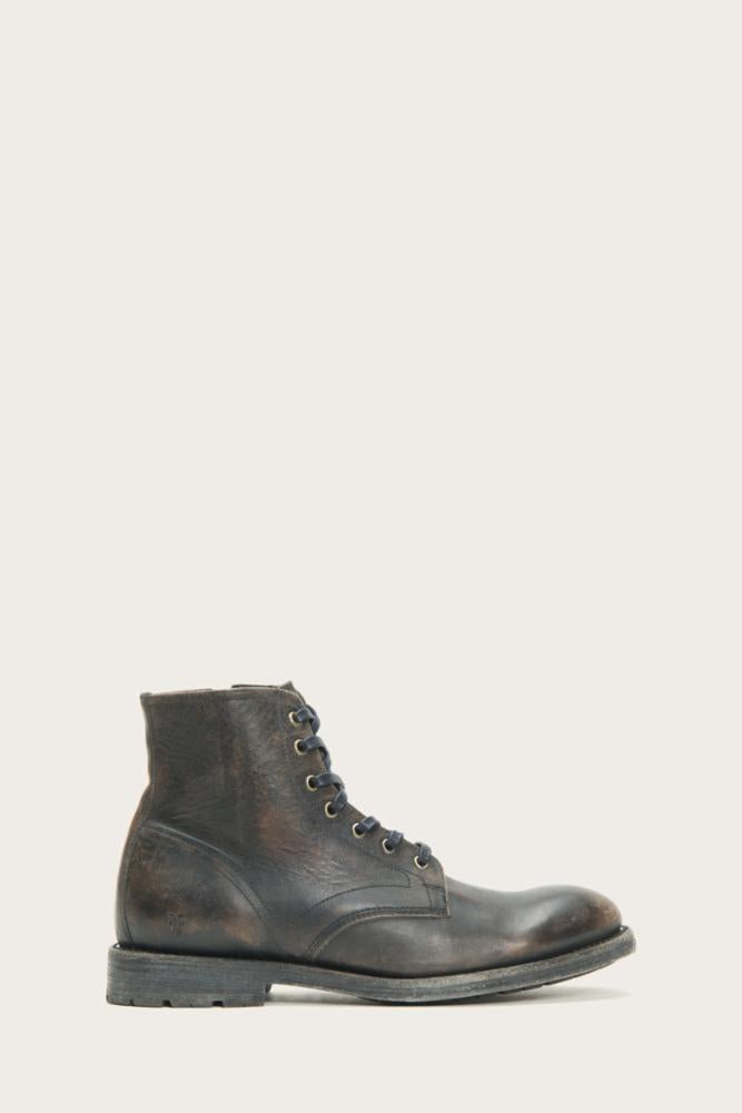 Frye Men's 80708 Black Leather Boots - Durable & Stylish for Casual Wear, Work & Outdoor Adventures