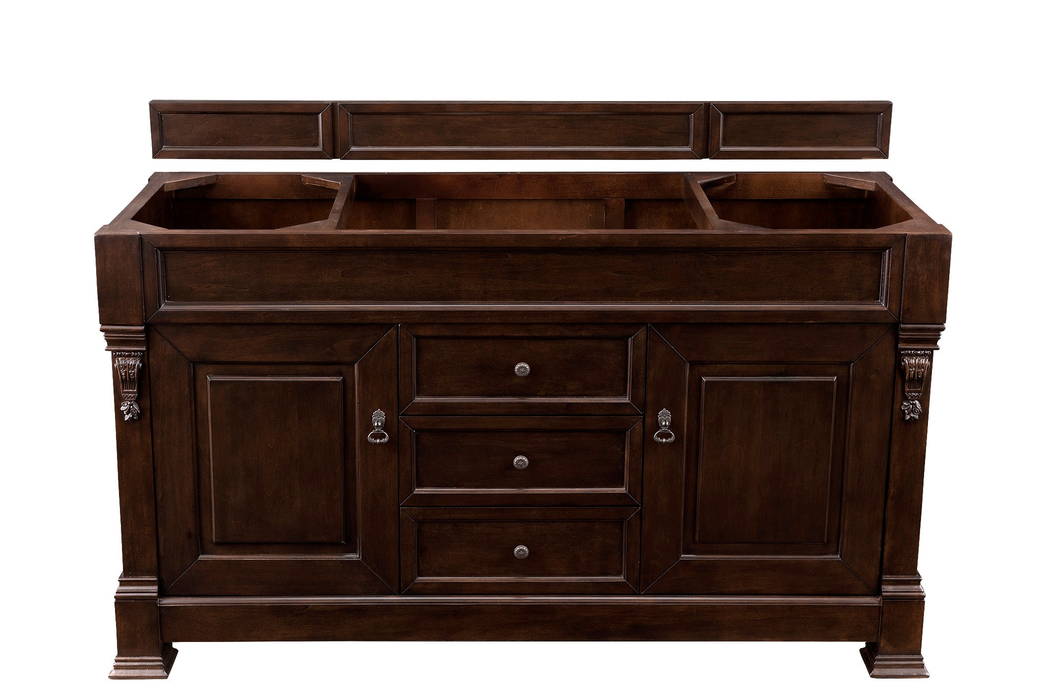 Brookfield 60-Inch Burnished Mahogany Single Bathroom Vanity with Sink - Perfect for Modern Master Bathrooms & Guest Bath Remodels