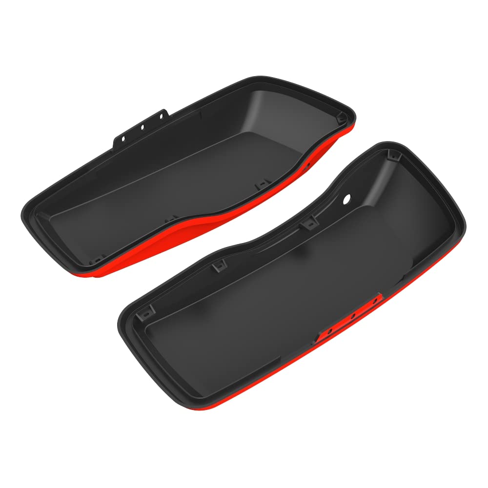Advanblack Motorcycle Saddlebag Lids for Harley-Davidson Touring Models - Compatible with Road Glide, Street Glide Special, Road King (2014-2023) | Durable Replacement Covers for Long Rides & Custom Bike Upgrades