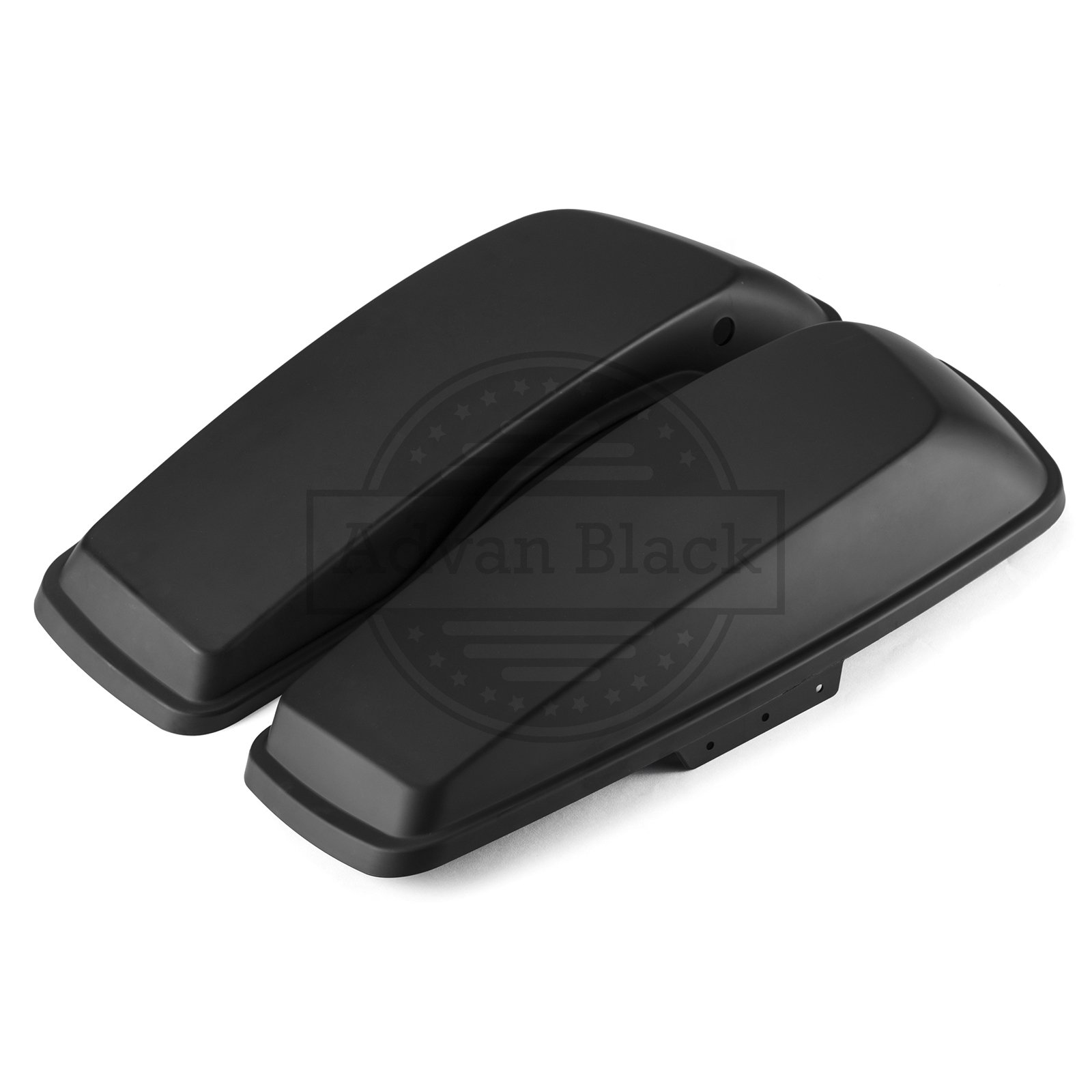 2014+ Harley Touring Motorcycle Saddlebag Lids - Ready to Ship Denim Black Replacement Parts | Perfect for Road Trips & Custom Bike Upgrades