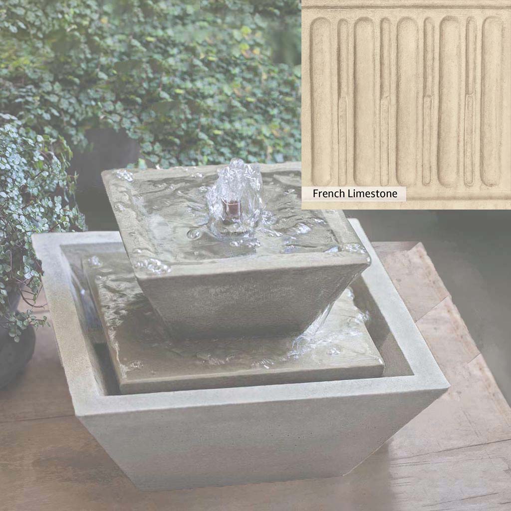 Campania International M Series Kenzo Outdoor Water Fountain - Elegant Garden Decor for Patio, Yard, and Landscape Design