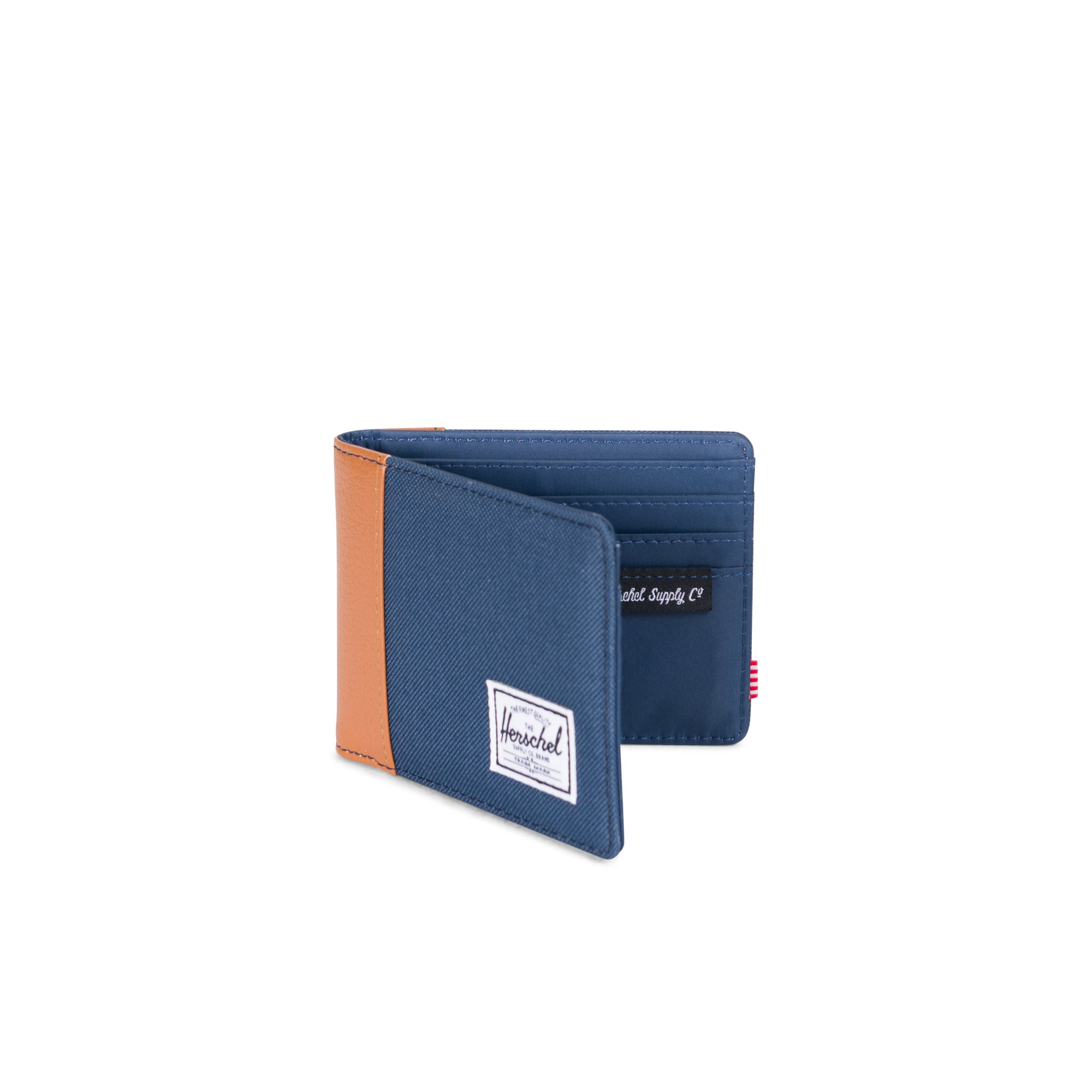Herschel Edward Wallet for Men - Slim RFID Blocking Bifold Wallet in Navy Blue | Perfect for Everyday Use, Travel & Business