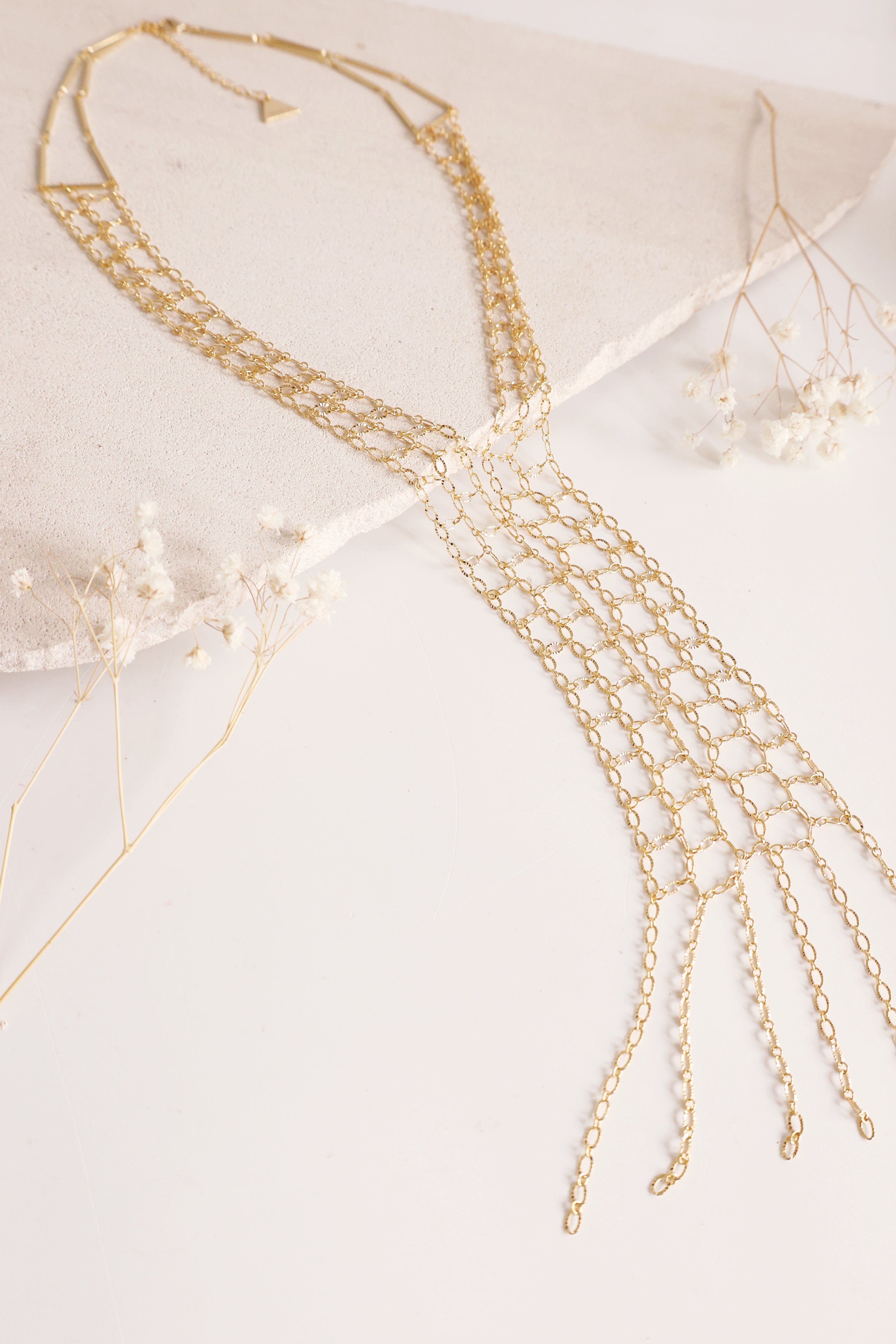 Elegant Beaded Prelayered Delicate Sunburst Necklace in Blush Pink - Perfect for Weddings, Parties & Everyday Wear