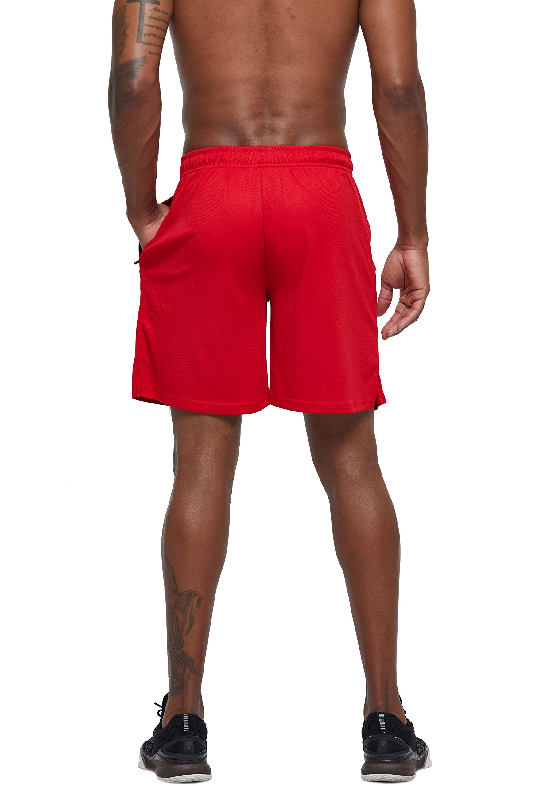 Men's Quick Dry Lightweight Running Shorts with Zip Pockets - Breathable Gym Workout Shorts for Jogging, Training & Active Lifestyle