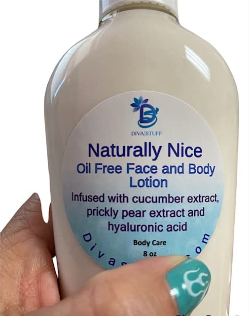 Naturally Nice Oil-Free Facial & Body Lotion - Fragrance Free, Cruelty Free, Paraben Free & Aluminum Free | Hydrating Moisturizer for Sensitive Skin | Perfect for Daily Use & Travel