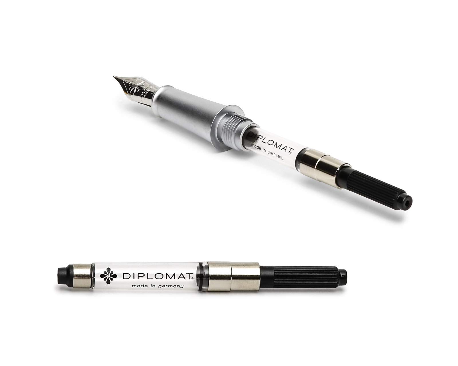 Premium Diplomat Aero Green Fountain Pen - Stainless Steel Nib & Converter Included - Perfect for Calligraphy, Journaling & Professional Writing
