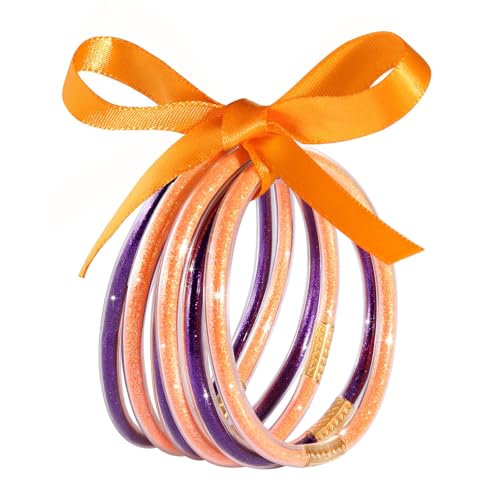 Glitter Orange Purple