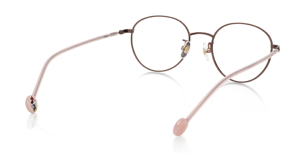 JINS x Disney Minnie Mouse 135 Eyeglasses - Cute Cartoon Optical Frames for Women & Girls | Perfect for Daily Wear, Cosplay & Disney Fans Collection