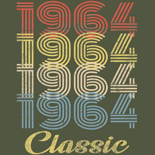 1964 Vintage Retro 61st Birthday Gift T-Shirt for Men - Classic 61 Year Old Birthday Present - Perfect for Dad, Grandpa & Birthday Parties