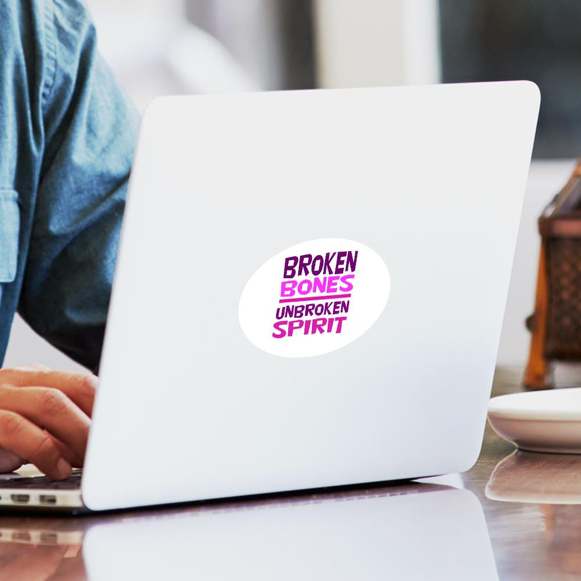 Broken Bones Oval Car Bumper Sticker - Funny Medical Humor Decal for Cars, Laptops, Windows - Perfect for Nurses, Doctors & Medical Students