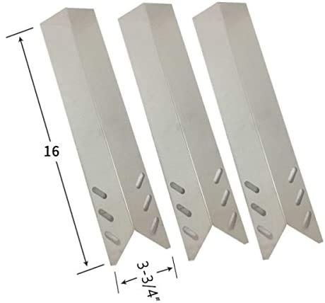 BBQ Grill Repair Replacement Kit for GBC1273W, GBC1273SP, BH12-101-001-02 Gas Models - 3 Burners, 3 Heat Plates & Cooking Grate (2-Pack) - Perfect for Outdoor Cooking, Backyard BBQs, and Camping Trips