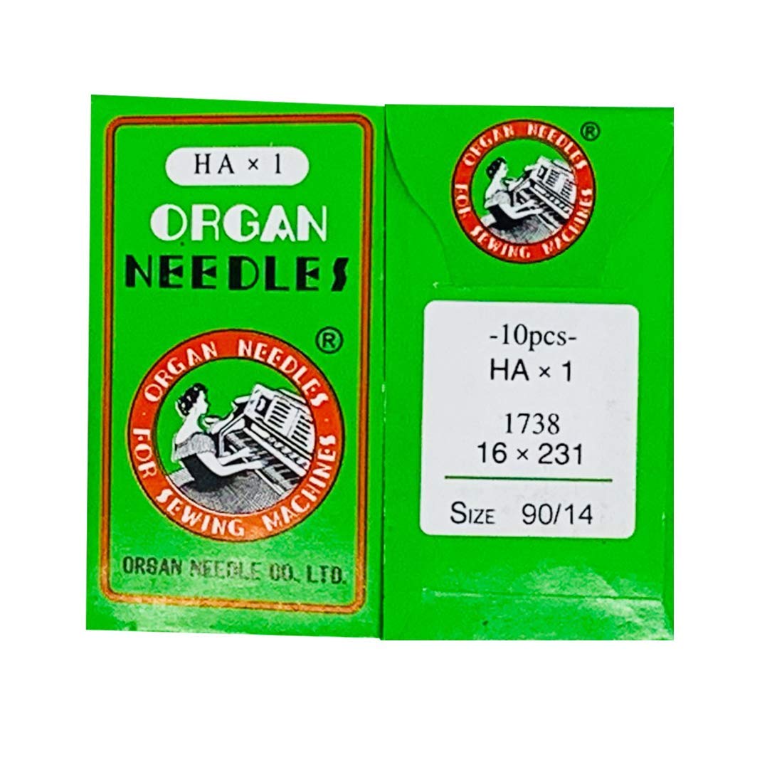 Organ Sewing Machine Needles Size 90/14 - 10 Pack for Home Use | Perfect for Quilting, Dressmaking & Fabric Crafts