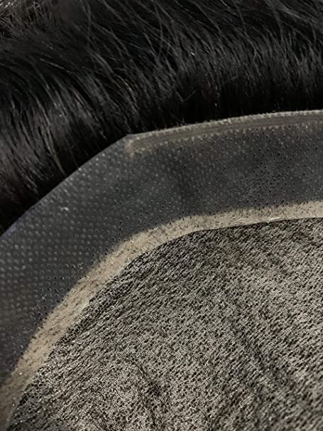 Mirage Hair Patch for Men - 9x7 Natural Black Toupee Hair System & Wigs for Hair Styling & Thinning Hair - Perfect for Daily Wear, Parties & Special Occasions
