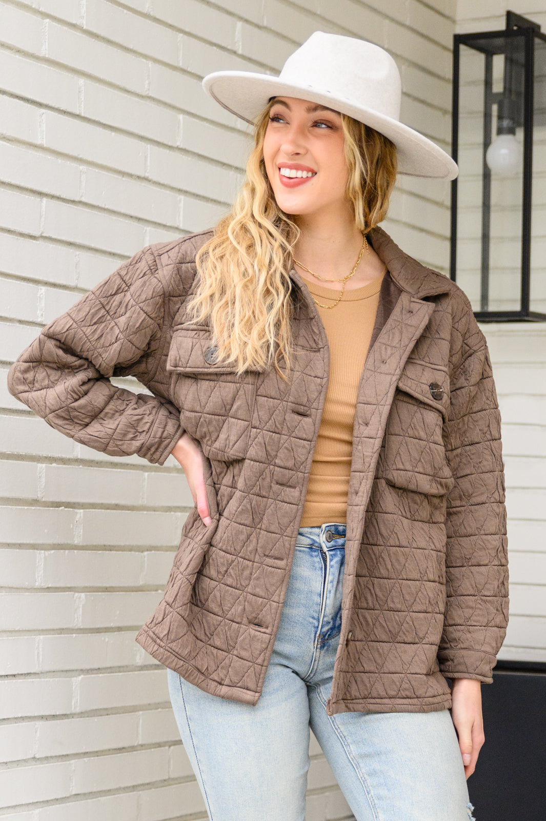 Coming Back Home Jacket in Mocha - Cozy Fleece Lined Hooded Jacket for Women & Men | Perfect for Outdoor Activities, Travel & Casual Wear