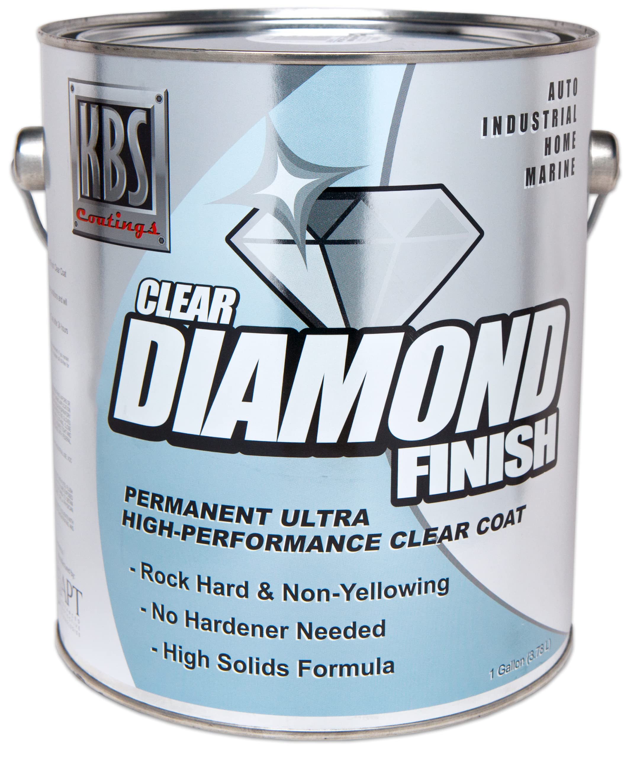 KBS Coatings DiamondFinish Clear Coat - High Gloss Protective Coating for Cars, Motorcycles & Boats - Scratch & UV Resistant Finish for Automotive, Marine & DIY Projects