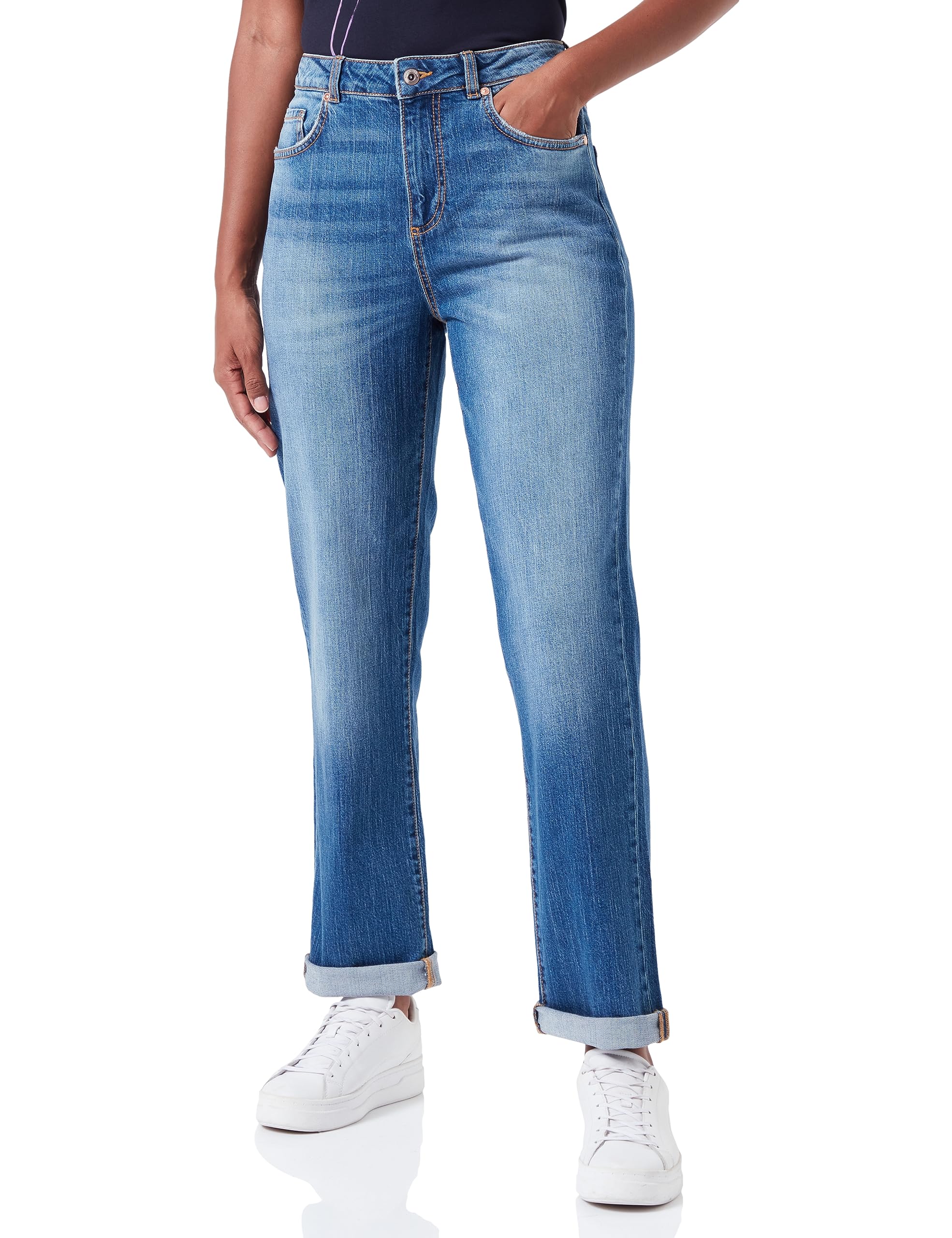 United Colors of Benetton Women's High Waist Skinny Jeans - Stretch Denim Pants for Casual Wear & Everyday Outfits