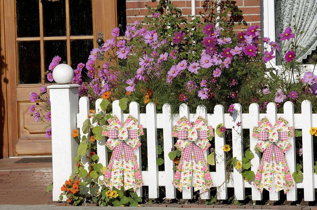 ALIBBON Large Spring Wreath Bows - Pink Buffalo Plaid Burlap for Indoor/Outdoor Decor