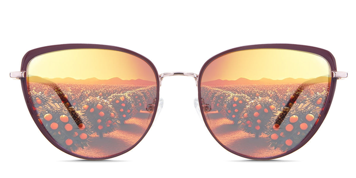 Trinity Women's Prescription Tinted Sunglasses - UV Protection, Polarized Lenses for Driving, Outdoor & Fashion Use