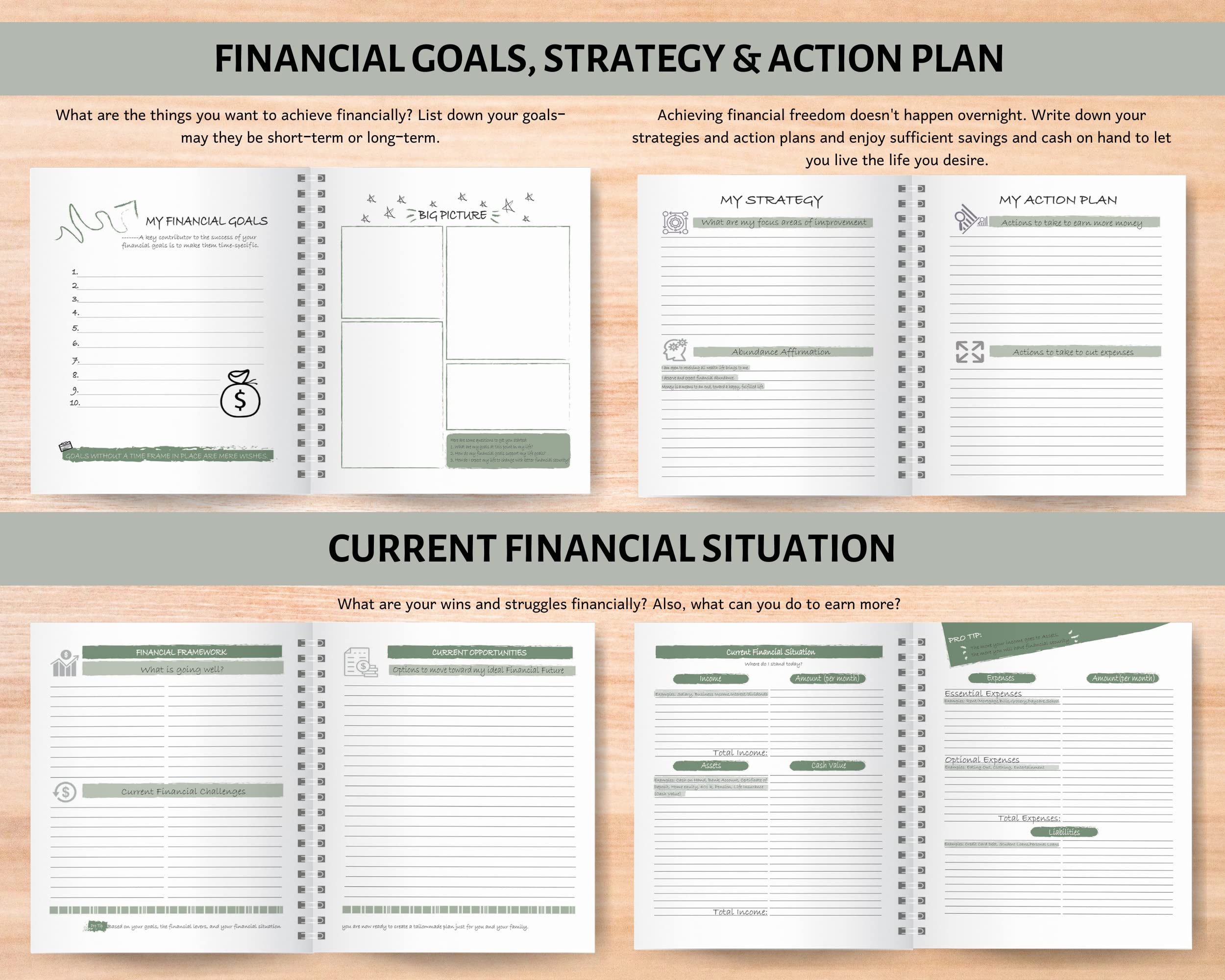 2025-2026 Budget Planner - Monthly & Weekly Financial Organizer with Expense Tracker | Manage Cash, Paychecks, Bills, Debts & Savings for Family Budgeting | Perfect for Emergency Funds & Retirement Planning