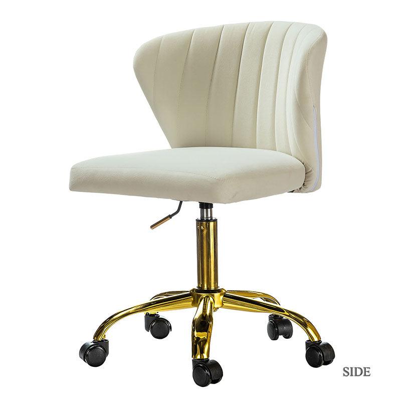Premium Chandra Velvet Office Chair - Ergonomic Executive Desk Chair with Lumbar Support for Home & Office Workspaces - Comfortable Modern Computer Chair for Long Hours of Sitting